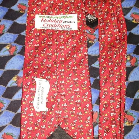 ❤️SANTA CLAUS Christmas Golf Tie HOLIDAY TRADITIONS BY MMG Hallmark - Picture 4 of 5